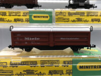 Minitrix N Konvolut 3566/3167/3162/3164 Güterwagen (37001022)