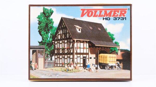 Vollmer H0 3731 Bauernhaus mit Scheune