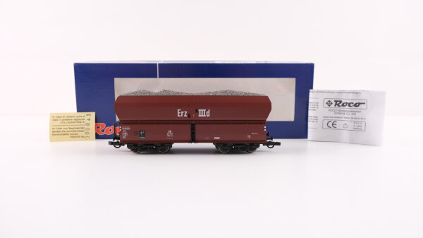 Roco H0 67710 Selbstentladewagen (610 597, Erz IIId) DB