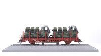 Roco H0 884 Rungenwagen (Minitanks, mit 2 Scorpion Minenwerfer) DB