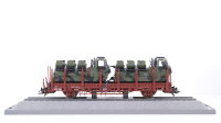 Roco H0 884 Rungenwagen (Minitanks, mit 2 Scorpion Minenwerfer) DB