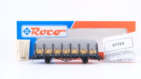 Roco H0 47723 Rungenwagen mit Stroh und grauer Abdeckplane RE.E-L.