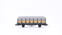 Roco H0 47723 Rungenwagen mit Stroh und grauer Abdeckplane RE.E-L.