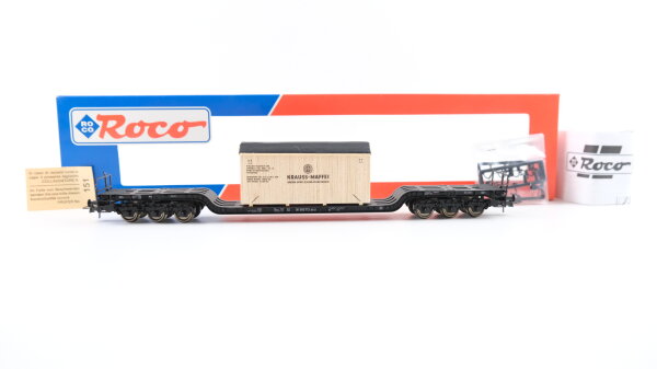 Roco H0 47740 Schwerlastwagen mit Kiste (Krauss-Maffei) DB