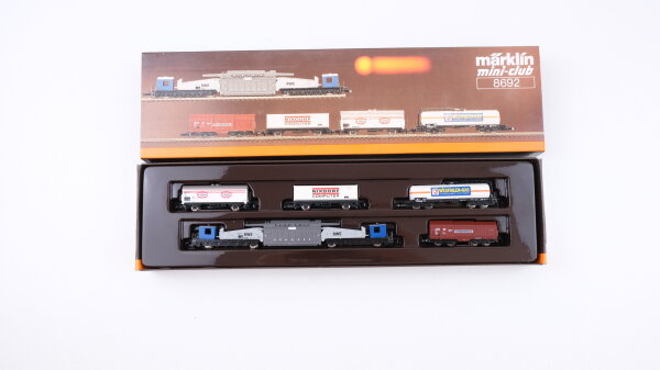 Märklin Z 8692 Güterwagen-Set "Regionalwagen West" der DB