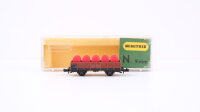 Minitrix N 51 3513 00 Niederbordwagen mit Ladung DB