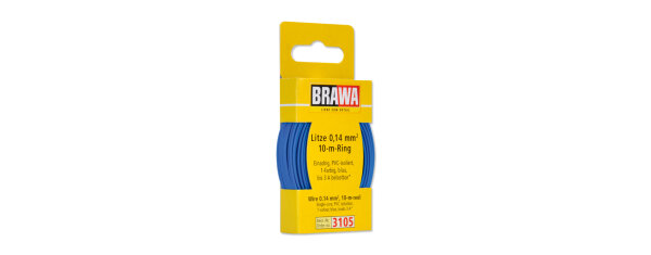 Brawa 3105 Litze 0,14 mm², blau