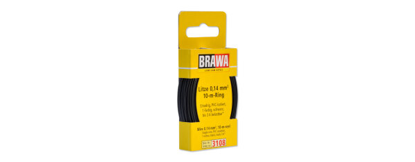 Brawa 3108 Litze 0,14 mm², schwarz