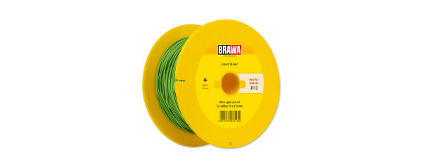 Brawa 3113 Litze 0,14 mm², grün