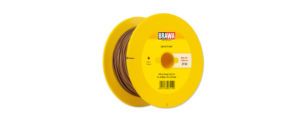 Brawa 3114 Litze 0,14 mm², braun