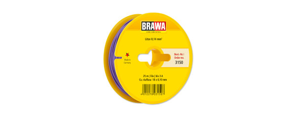 Brawa 3150 Litze 0,14 mm², lila