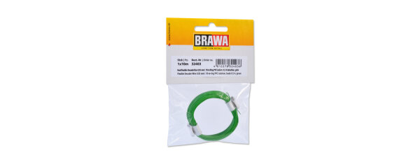 Brawa 32403 Hochflexible Decoderlitze, 0,05 mm², grün