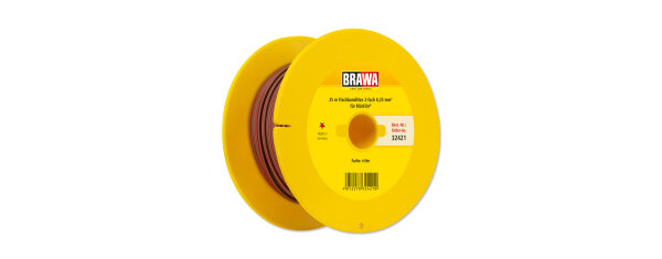 Brawa 32421 Flachbandlitze für digitalen Einsatz, 0,25 mm²