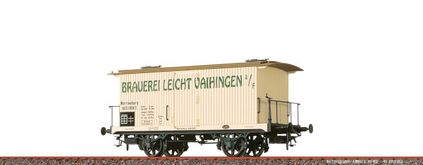 Brawa H0 47730 Gedeckter Güterwagen "Brauerei Leicht Vaihingen" K.W.St.E.