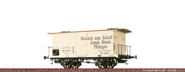 Brawa H0 47731 Gedeckter Güterwagen "Brauerei zum Schloß Joseph Gösele" K.W.St.E.