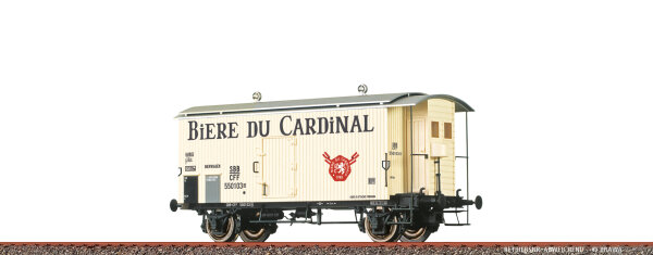 Brawa H0 47883 Gedeckter Güterwagen K2 "Biere du Cardinal" SBB