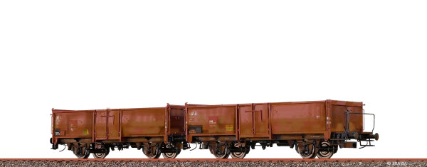 Brawa H0 48640 Offene Güterwagen E03, mit Ladegut "Rüben", patiniert, 2er-Einheit SBB