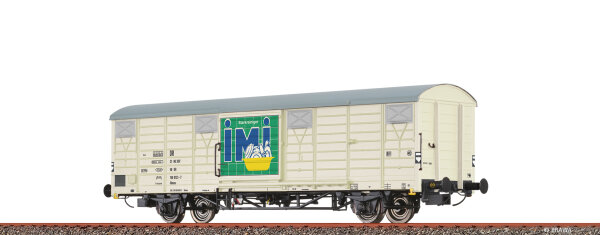 Brawa H0 49927 Gedeckter Güterwagen Glmms "IMI" DR