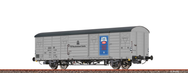 Brawa H0 49928 Gedeckter Güterwagen Glmms "ATA" DR