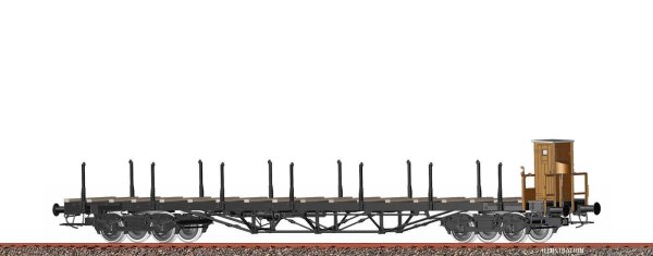 Brawa H0 50648 Drehgestellflachwagen SSlm (Ce 168) K.P.E.V.