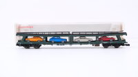 Fleischmann N 8285 Doppelstockw. Autotransport mit 8 PKW DDm 915 DB