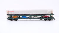 Fleischmann N 8285 Doppelstockw. Autotransport mit 8 PKW DDm 915 DB