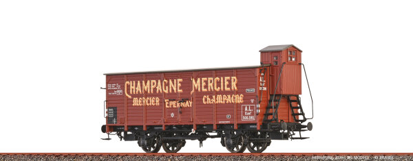 Brawa N 67499 Gedeckter Güterwagen Kuwf „Champagne Mercier“ A.L.