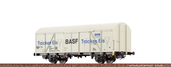 Brawa N 67812 Gedeckter Güterwagen Gbs-uv 253 "BASF Trocken Eis" DB