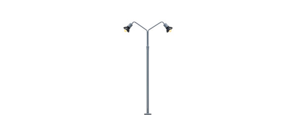 Brawa H0 84055 Bogenleuchte, 2-fach, Stecksockel mit LED