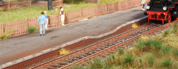 Brawa H0 94002 Bahnsteigkanten mit Mauerwerk