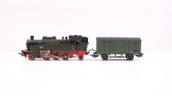 Eigenbau H0 Gützold Dampflok 1831 K.Sächs.Sts.E.B. mit Märklin Güterwagen 551 K.Bay.Sts.B.Wechselstrom