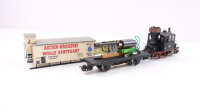 Eigenbau H0 Heinzl Dampflok Glaskasten BR 98 307 DR mit Märklin Bierwagen "Wulles Bürger Bräu" Wechselstrom