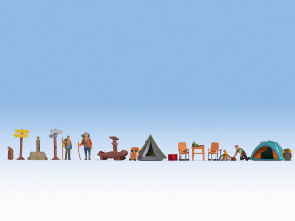 NOCH H0 16201 Figuren-Themenwelt „Camping“