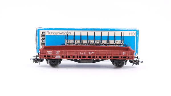 Märklin H0 4607 Rungenwagen  Rmms  Kbs 443 der DB (ohne Rungen)