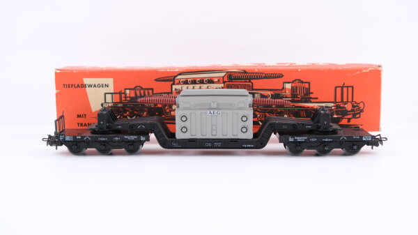 Märklin H0 4617 Tiefladewagen mit Transformator (AEG) SST 53  St 52 der DB