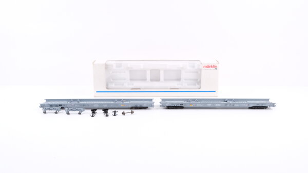 Märklin H0 4796 Niederflurwagen-Set rollende Landstraße Saadkmms der SBB