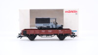 Märklin H0 84504 Niederbordwagen mit Lkw  X der DRG