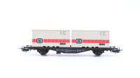 Märklin H0 4664 Behälter-Tragwagen DB (Containerwagen)  Typ Berlin  Lgjs 598 der DB