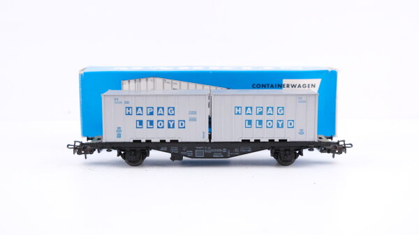 Märklin H0 4659 Behälter-Tragwagen (Containerwagen, Hapag Lloyd)  Typ Berlin  Lgjs 598 der DB