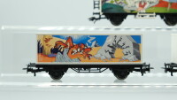 Märklin H0 Konvolut Kühlwagen (Looney Tunes), Container-Tragewagen (Looney Tunes, 1.FC märklin)