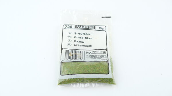 Faller  725 Streufasern / Streugras hellgrün, 15 g