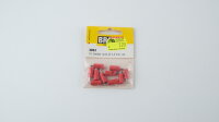 Brawa  3052 10 Stecker rund, 2,5 mm, rot