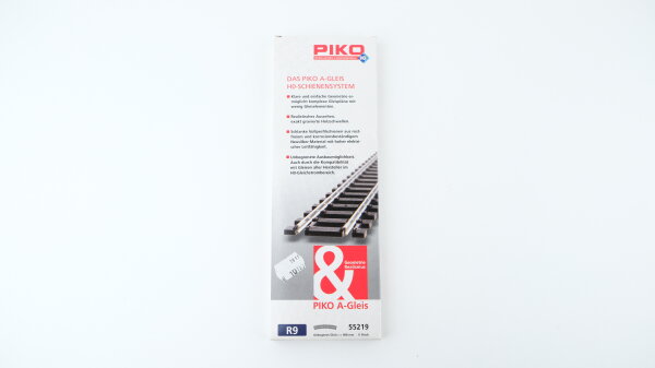 Piko H0 55219 A-Gleis R9, gebogenes Gleis r = 908 mm, 6 Stück