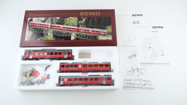 Bemo H0m 7265 130 Zugset ABe 4/4 504 RhB " Engaadiner Pendelzug "