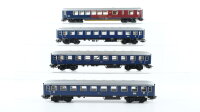 Märklin H0 Konvolut Personenwagen (blau, 1.Kl.), Personenwagen mit Speiseraum, DB