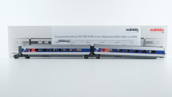 Märklin H0 43440 Ergänzungswagen-Set 3 TGV POS der SNCF