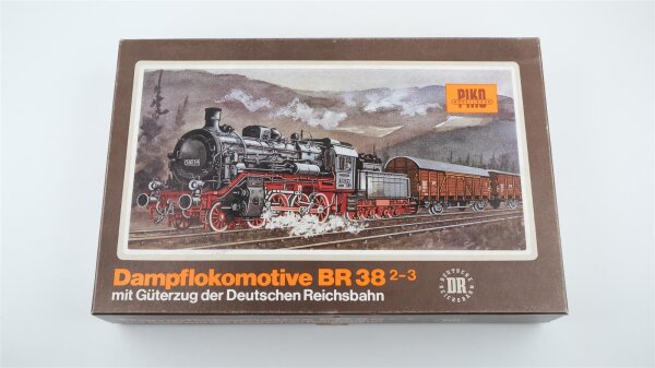 Piko H0 Dampf-Güterzugset BR 38 234 mit 5 Güterwaggon DR Gleichstrom