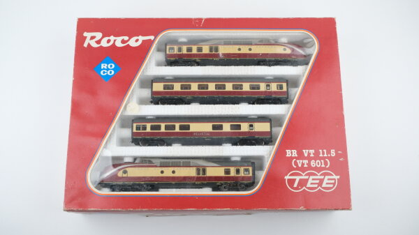 Roco H0 04183A Zugset TEE Helvetia  VT11.5 (VT 601) 4-teilig DB Gleichstrom