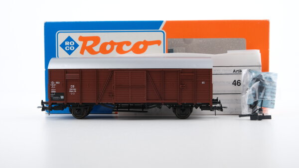 Roco H0 46105 Gedeckter Güterwagen (200 082, Glmhs 38) DB