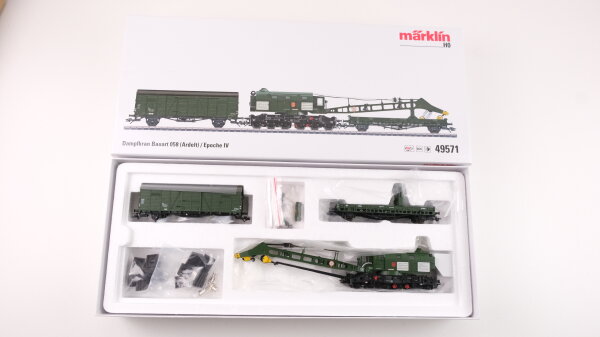 Märklin H0 49571 Dampfkran Bauart 058 Typ Ardelt der DB Wechselstrom Digital Sound DCC mfx+